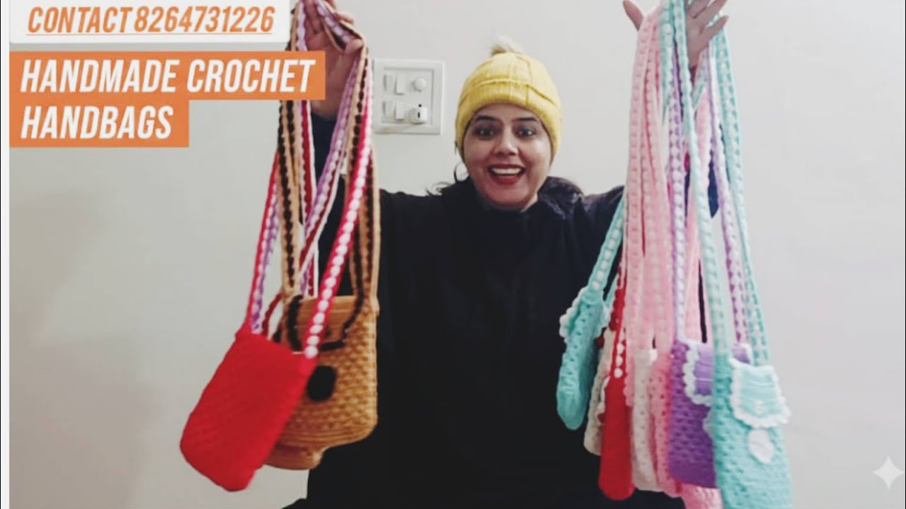 Handmade Crochet Handbags 😳 ll Small Business Owner #crochet #viral #trending #youtube 