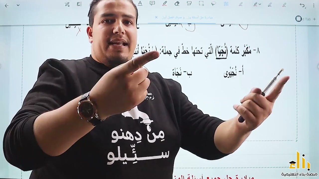 مبادرة حل جميع أسئلة الوزارة على قاعدة -التصغير- عربي تخصص الفصل الأول -توجيهي المنهاج الأردني-