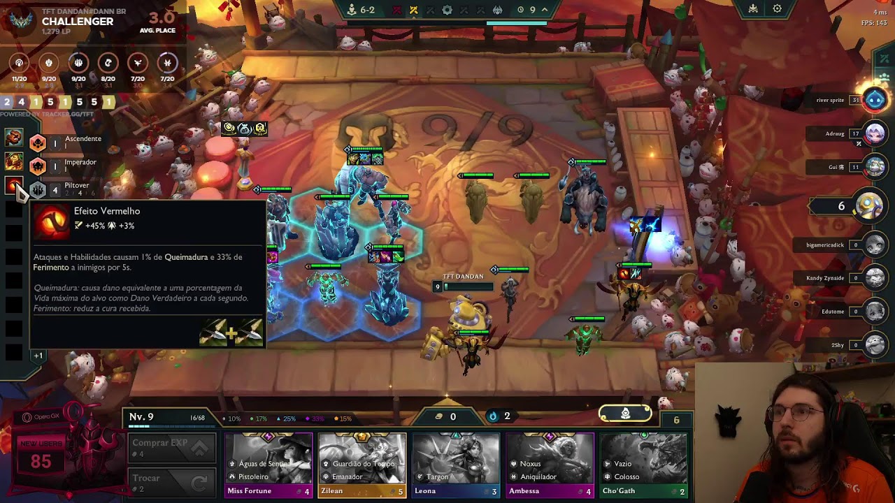 CHALLENGER  BR. Esmeralda 1 no NA subindo a conta
