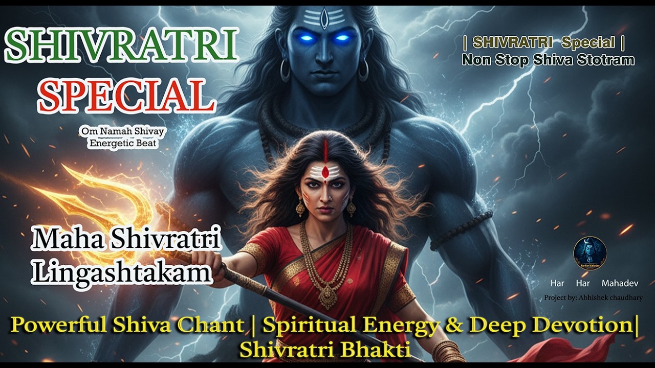 Maha Shivratri Lingashtakam 🔥 Non Stop Shiva Stotram | Spiritual Energy & Deep Devotion