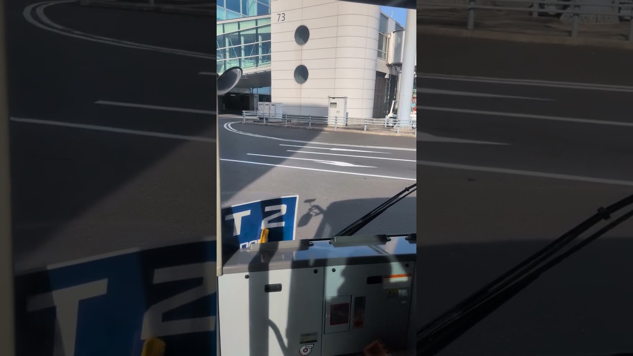 羽田空港到着後のバス移動