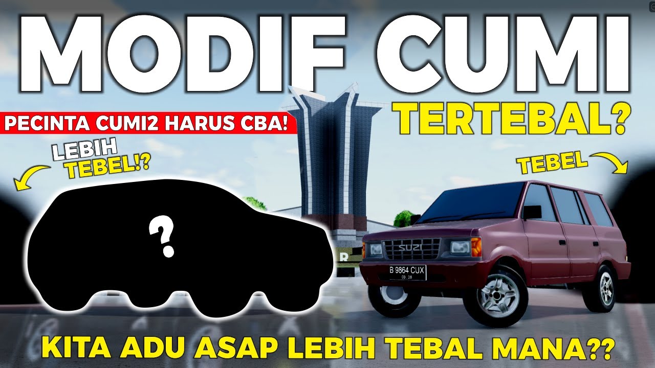 GilaNi Mobil Setelah Modif Asapnya Tebel Banget Kya Biturbo Limited‼️ - Roblox Car Driving Indonesia