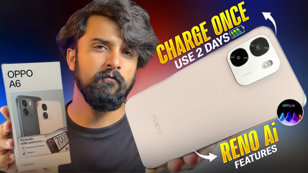 OPPO A6 - Unboxing and Review | Reno Level Ai, 7000 mAh Battery, IP69 Pro…
