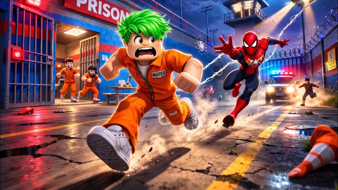 MATEO VS THE SPIDER HERO – EPIC ESCAPE! #roblox #spiderman 