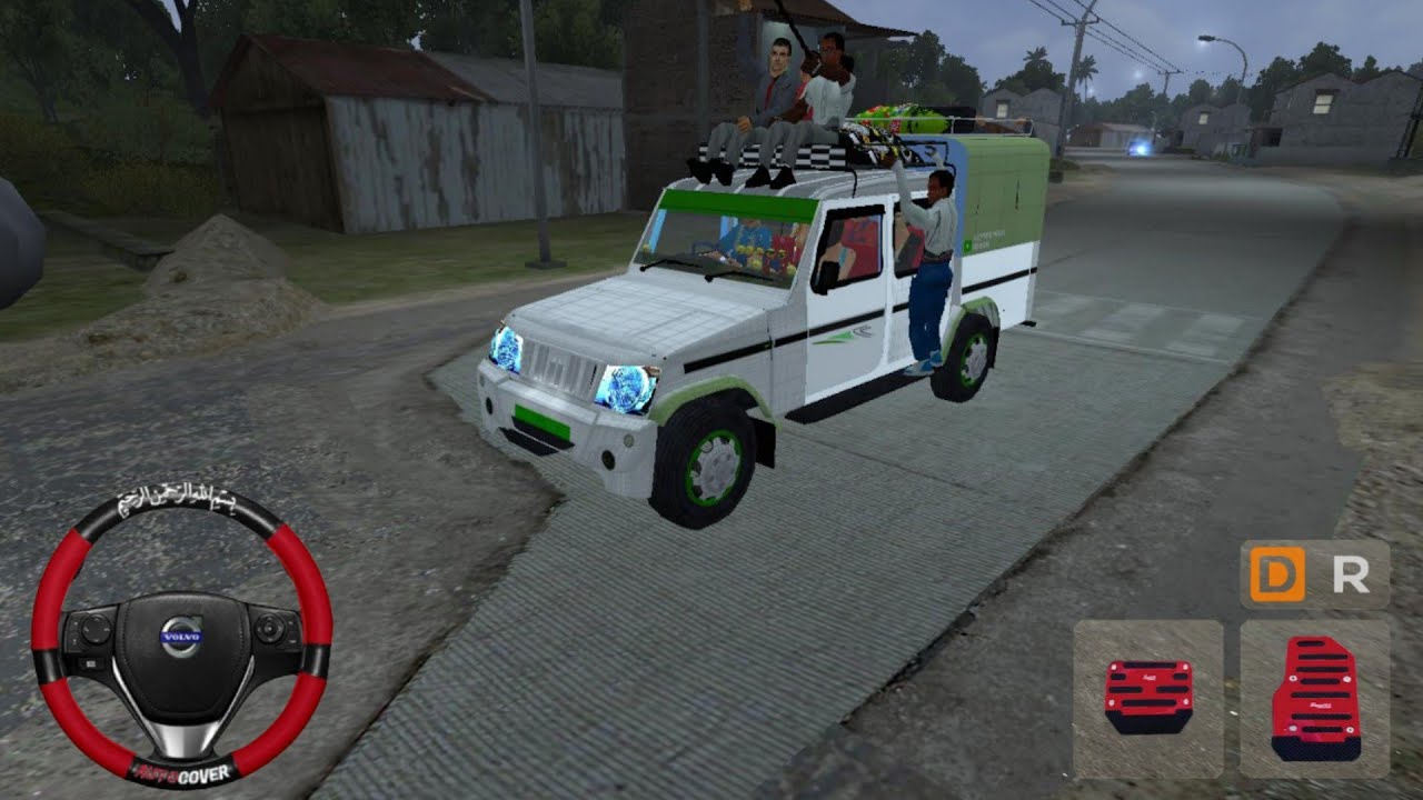 💥 Mahindra Bolero Double Cab - Night Driving Amazing Light on IN BUS SIMULATOR INDONESIA Android 