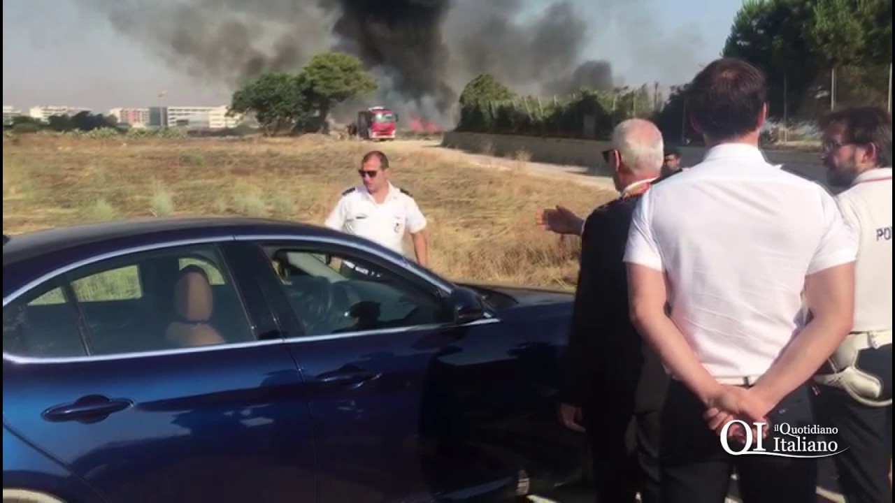 Incendio al campo rom di San Giorgio