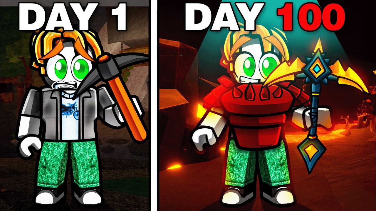 I Survived 100 Days in The Forge Roblox!
