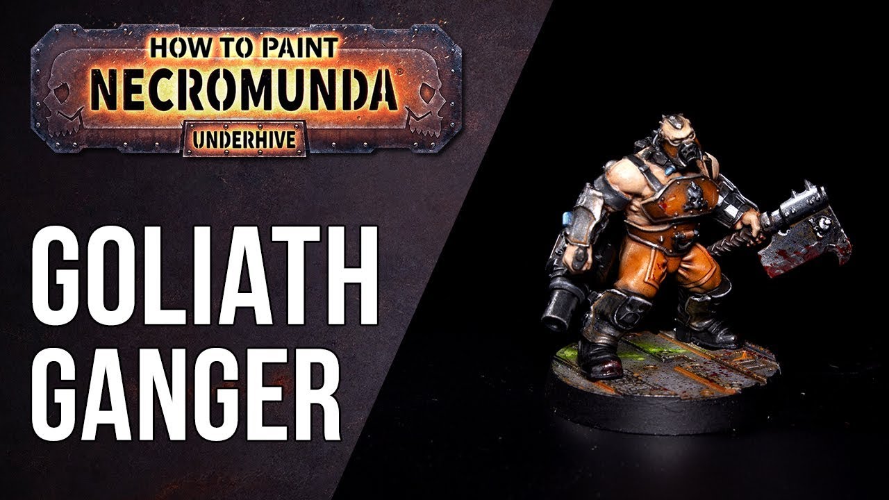 How To Paint Necromunda Goliath Ganger - Orange & True Metallic Metals