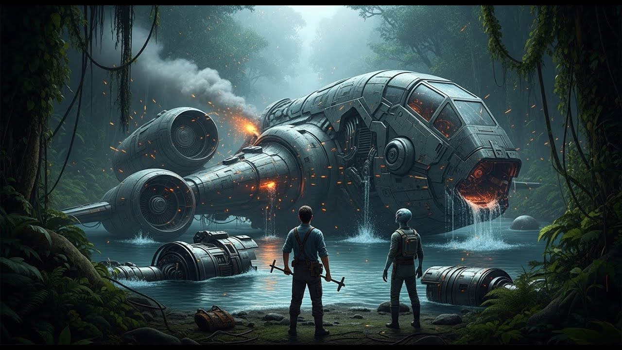 HFY Alien Spaceship Crash | Human Repairs Alien Tech and Saves the Mission #AlienSpaceship#HumanIng