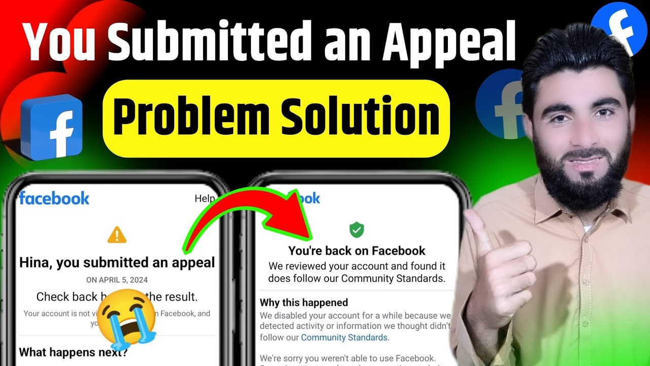 You Submitted an Appeal Facebook | how to fix you submitted an appeal problem just 3 Way