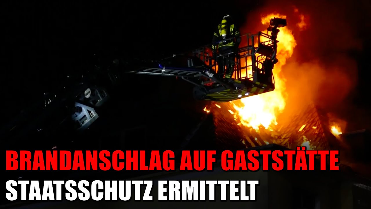 Brandanschlag auf Gaststätte - Menschen springen in letzter Sekunde aus brennendem Haus | 22.07.2024