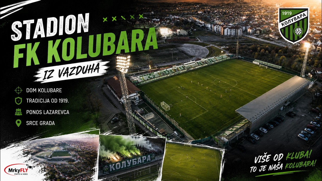 Stadion FK KOLUBARA iz vazduha