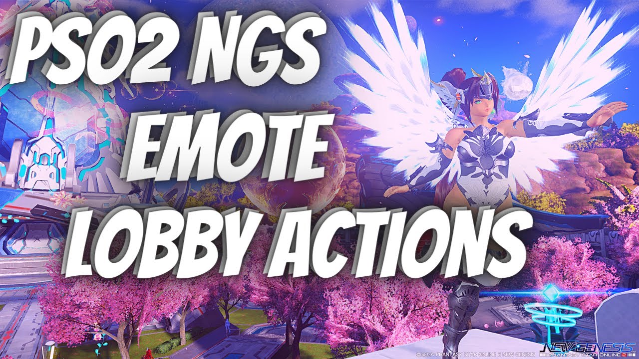 PSO2 NGS 803: Side-Scrolling Shooting Emote Lobby Action 803「横シューティング」