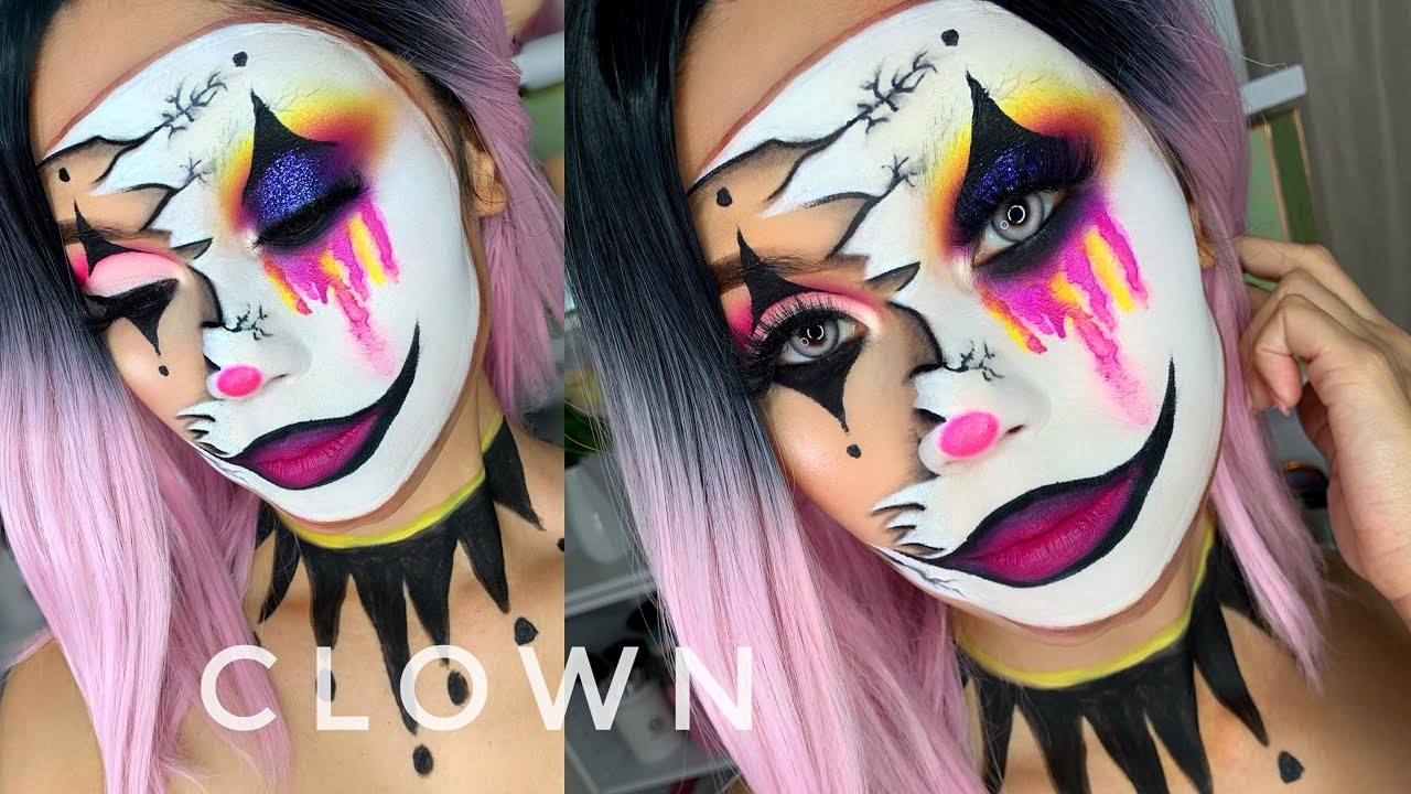 MAQUILLAJE DE PAYASA HALLOWEEN MAKEUP LOOK 2020