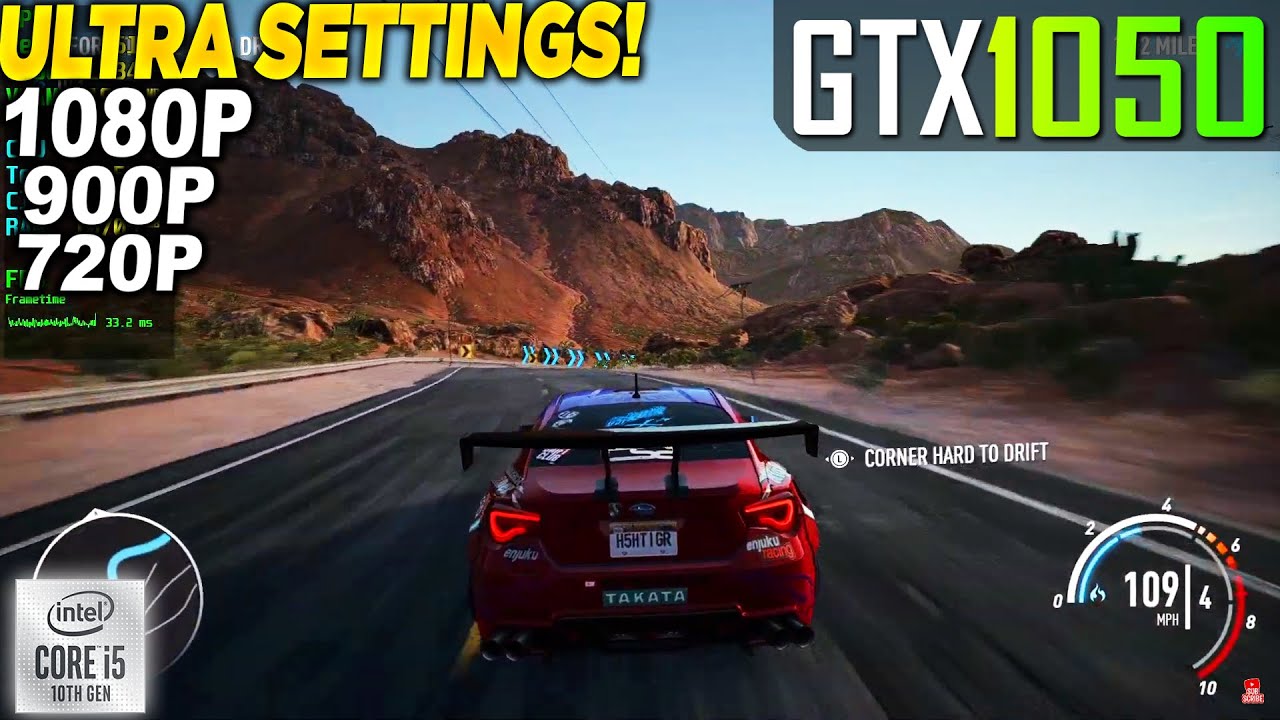Need for Speed Payback GTX 1050 - 1080p 900p 720p Ultra,