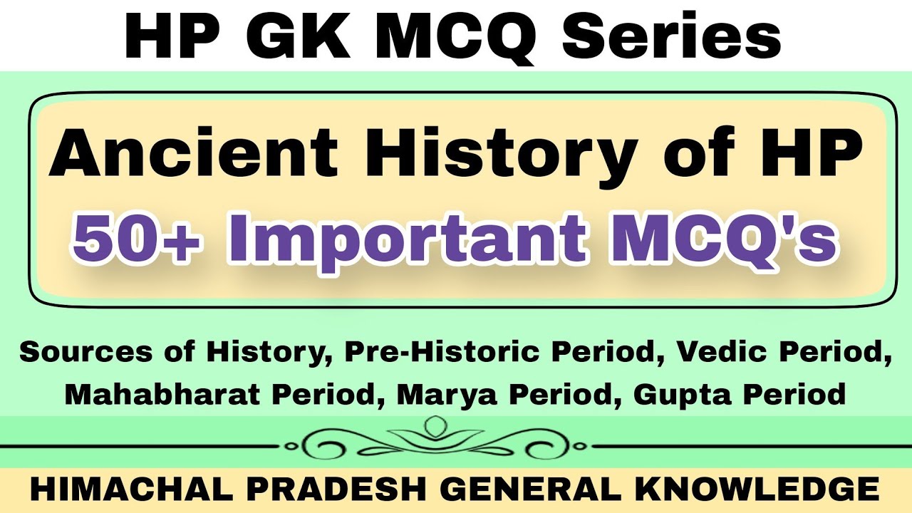 Ancient History of HP MCQ | 50+ Important Questions | Himachal Pradesh History | hpexamaffairs