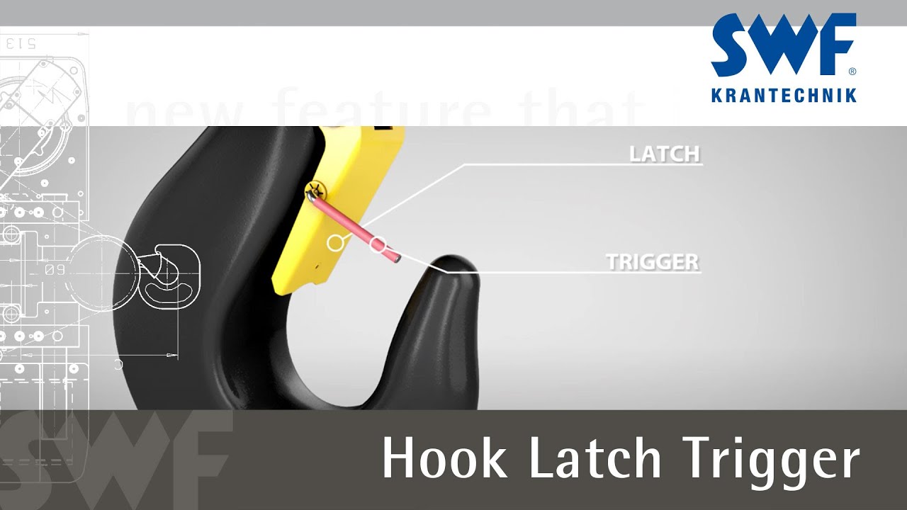 Hook Latch Trigger for NOVA electric wire rope hoists and CRABster winches