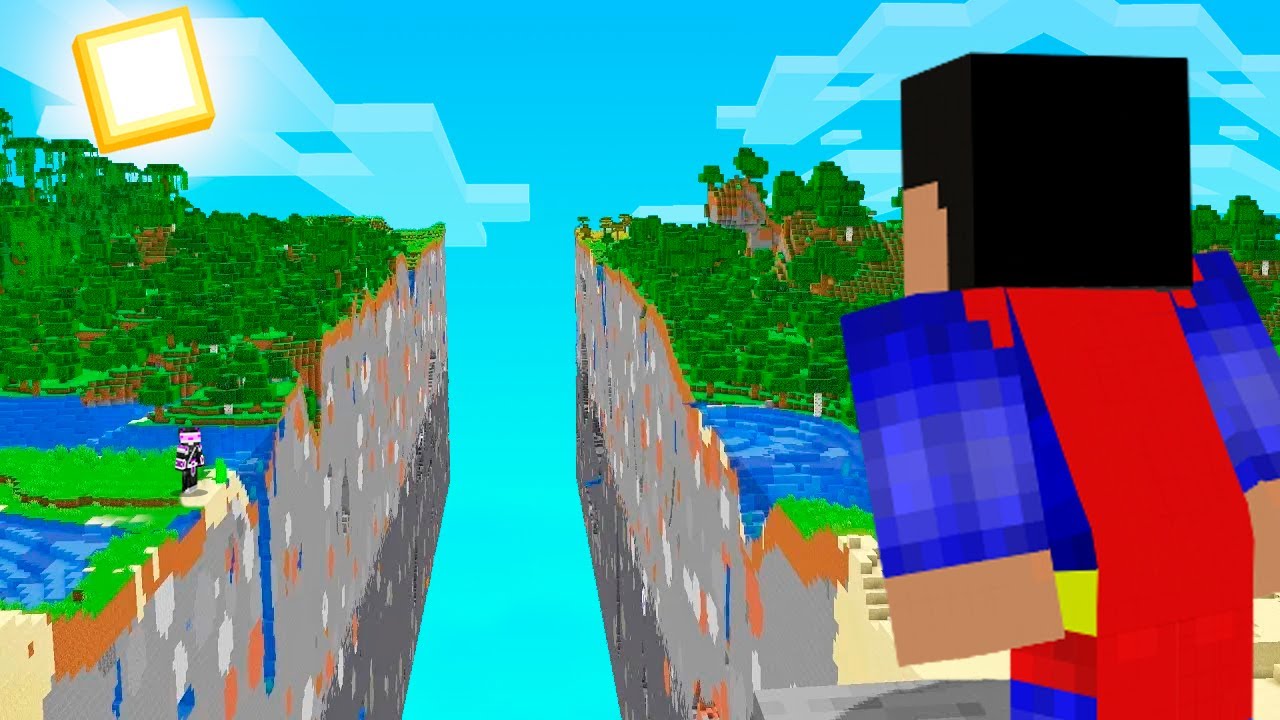 MI AMIGO DIVIDIÓ MI MUNDO A LA MITAD EN MINECRAFT TROLL 😱