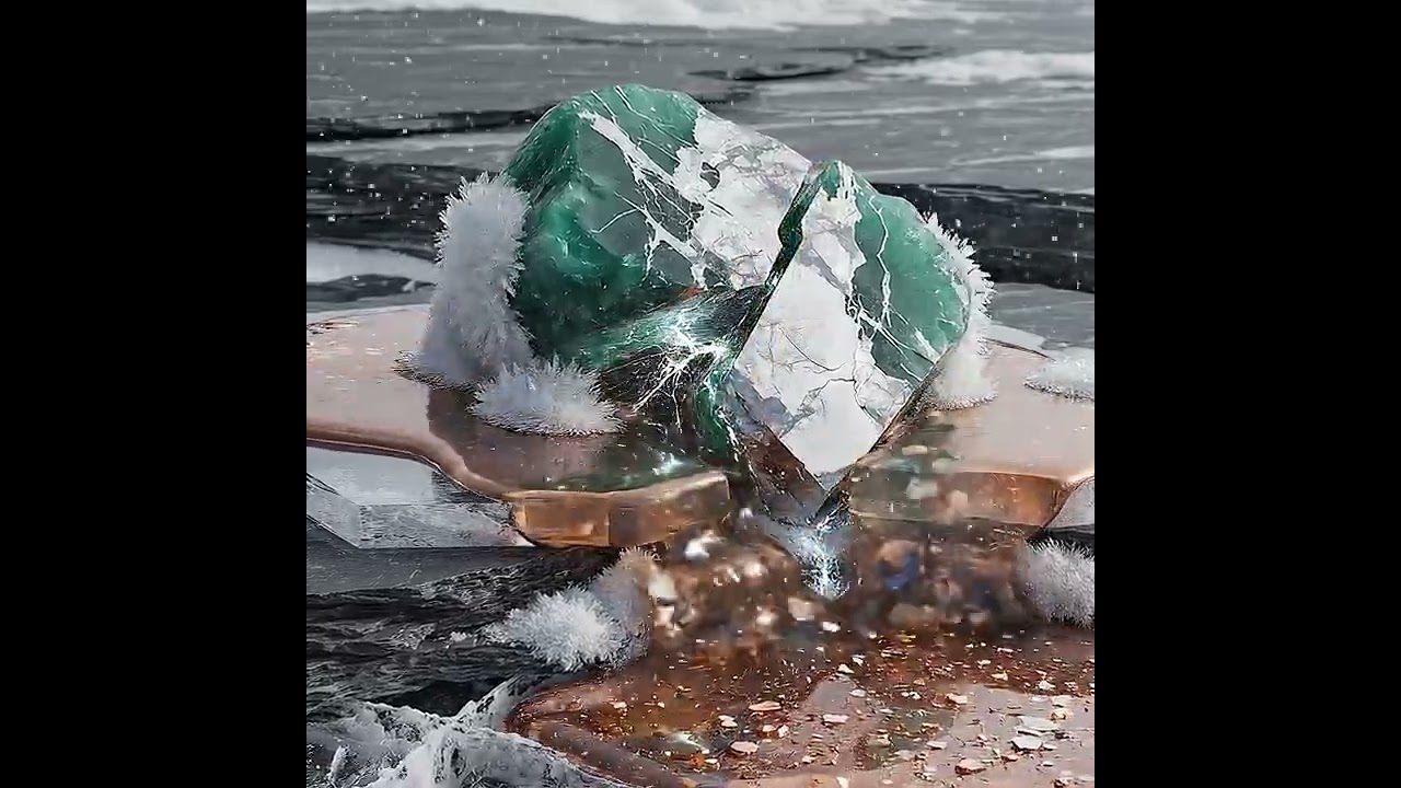 The copper gel chose a crack you cannot see