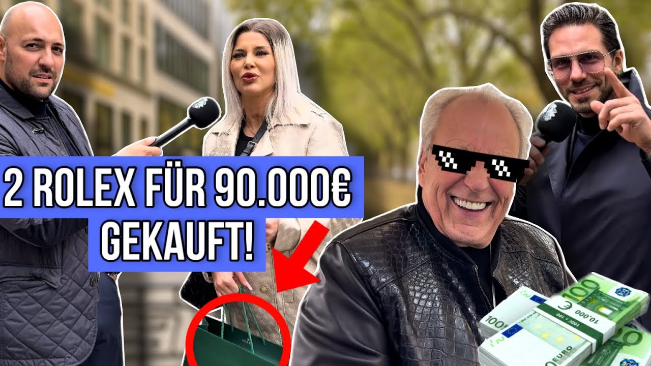 😱 Unglaublich! Passanten in Düsseldorf zeigen ihre Rolex – mit Klaus Kö Straßenumfragen