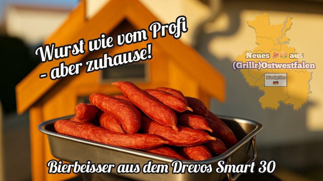 Wurst wie vom Profi, aber zu Hause! Bierbeisser aus dem Smart 30 von Drevos