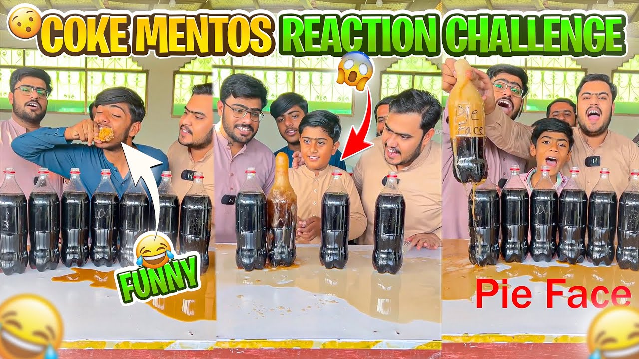 Coke mentos reaction challenge