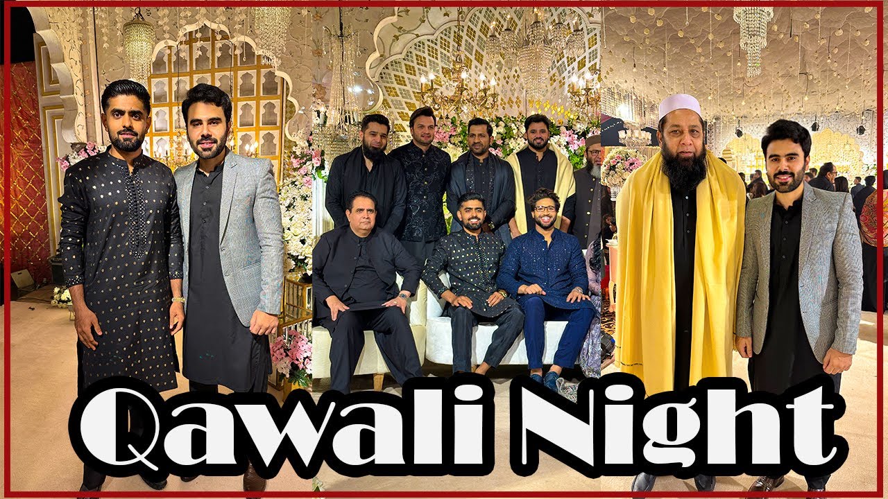 Imam Ul Haq Qawali Night | Faheem Ashraf Mehndi | Celebrities Night | Babar Azam | Wahab Riaz Vlog