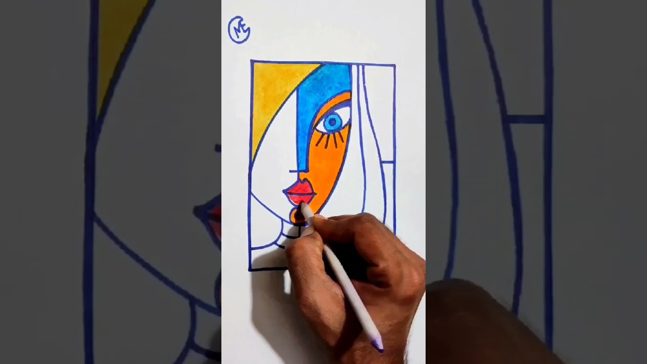How to draw Pop Art 🎨🎭 #shorts