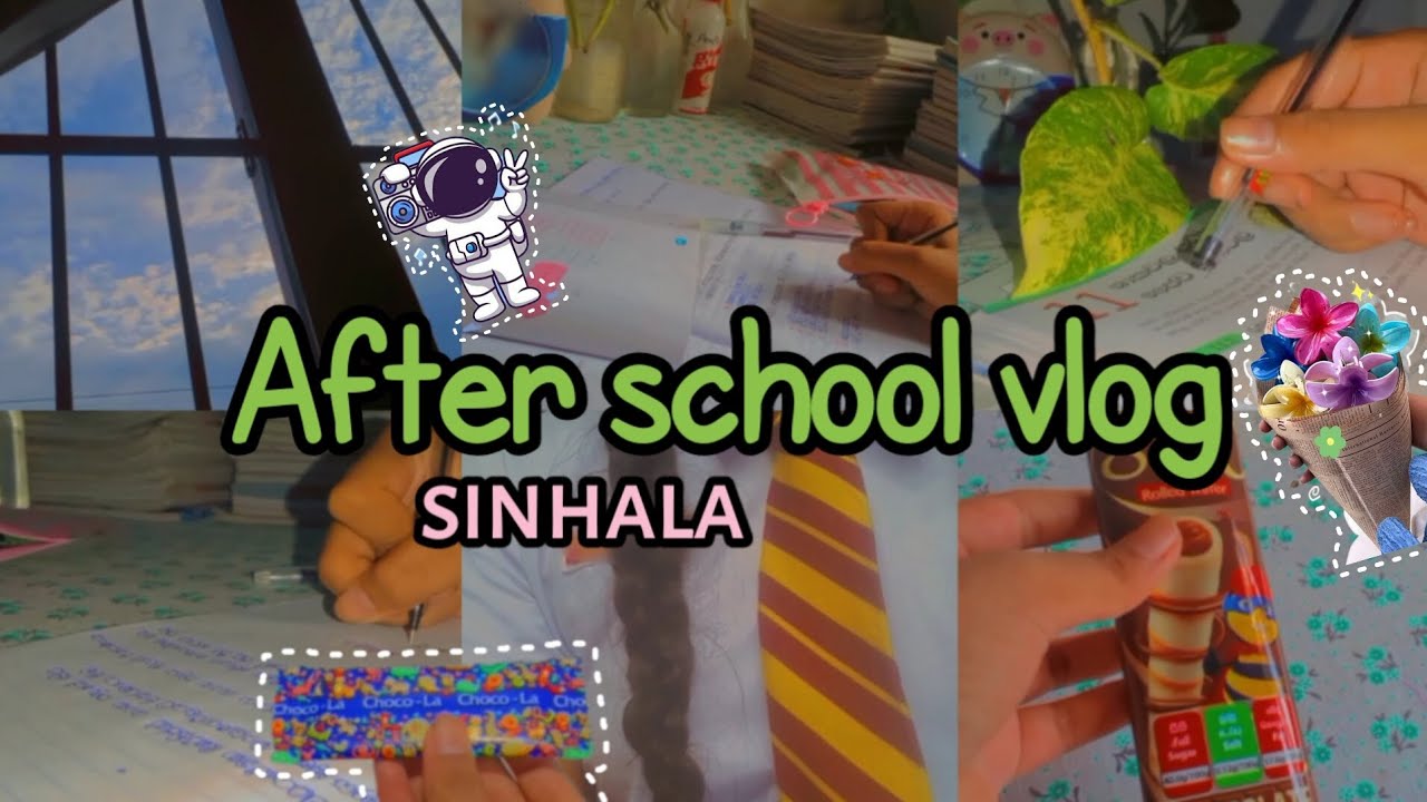 After school vlog| Sinhala study vlog | learn with lohii | ♥️🌷☔📎🌧️