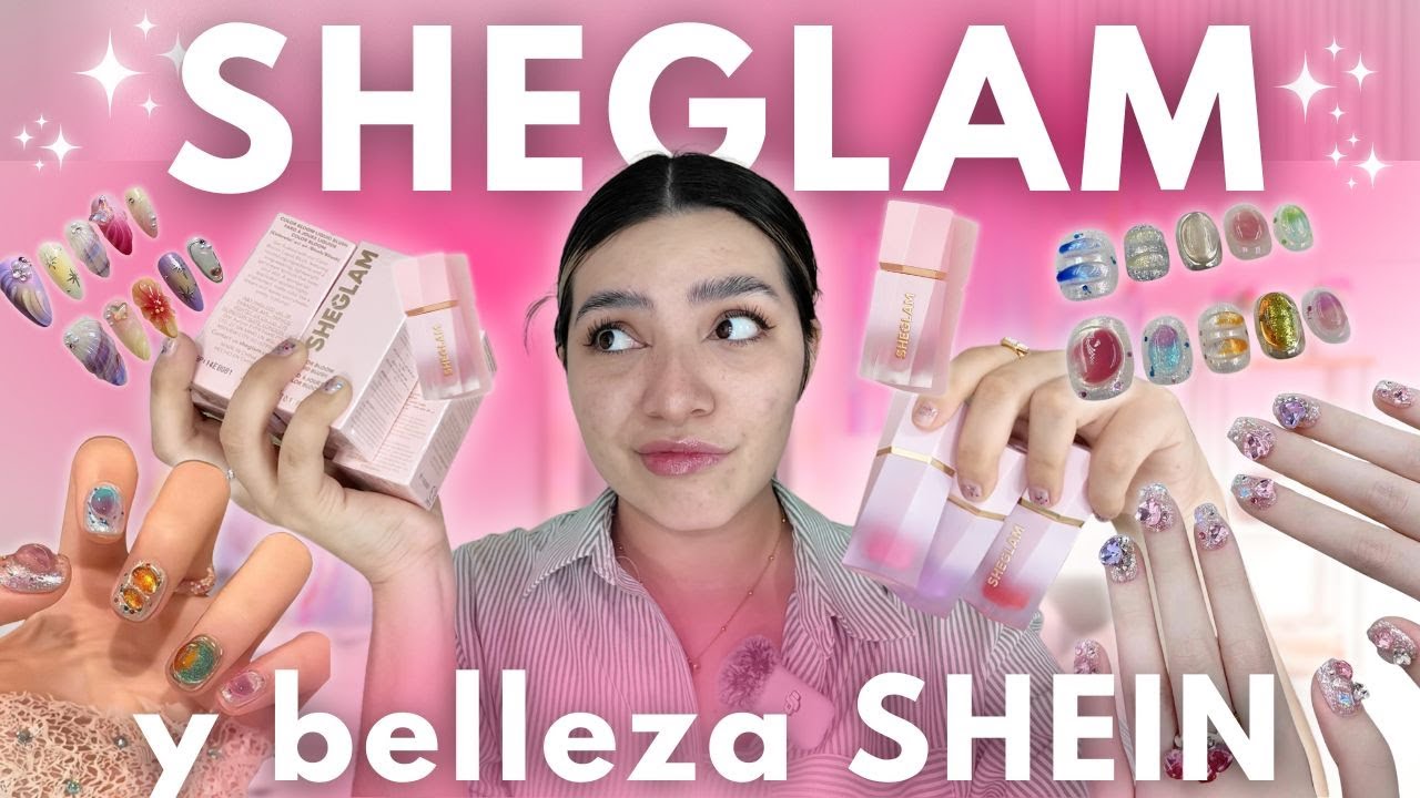 HAUL SHEIN BELLEZA 🤩Unboxing de Shein Belleza Beauty 🌈 Probando MAQUILLAJE de SHEGLAM 👄