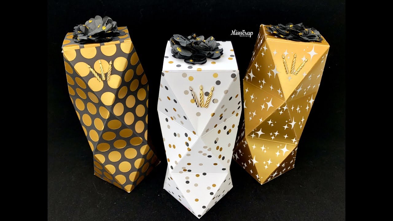 Boîte à facettes / triple layer faceted box
