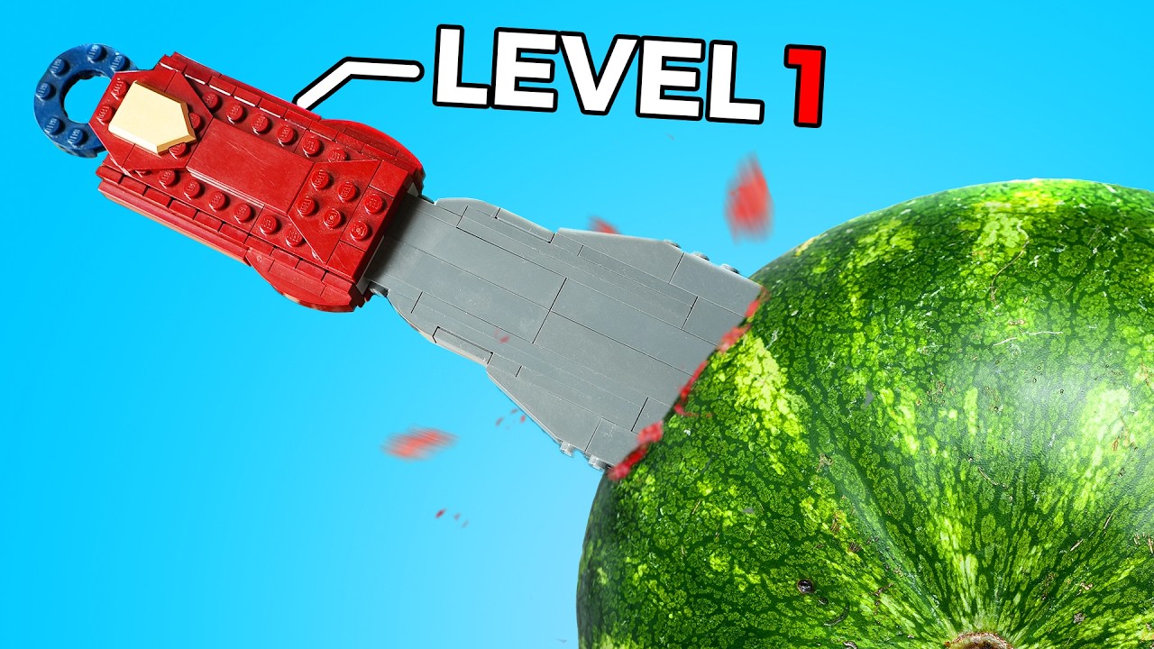 Level 1 to 100 LEGO Weapons!