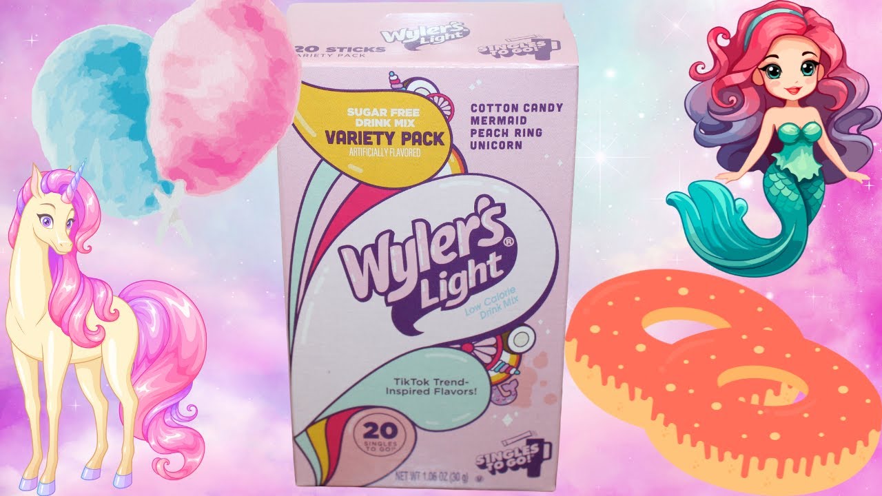 Wyler&rsquo;s Light Variety Pack Drink Singles: Cotton Candy, Mermaid, Peach Ring & Unicorn Review