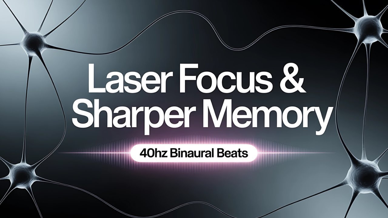 Unlock Laser Focus & Sharper Memory: 40Hz Gamma Binaural Beats | Brain Power for Study & Work