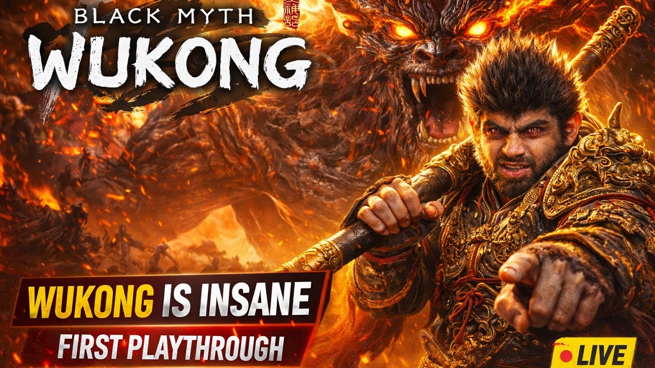 BLACK MYTH WUKONG 🔥 FIRST PLAYTHROUGH | THIS GAME IS INSANE | LIVE