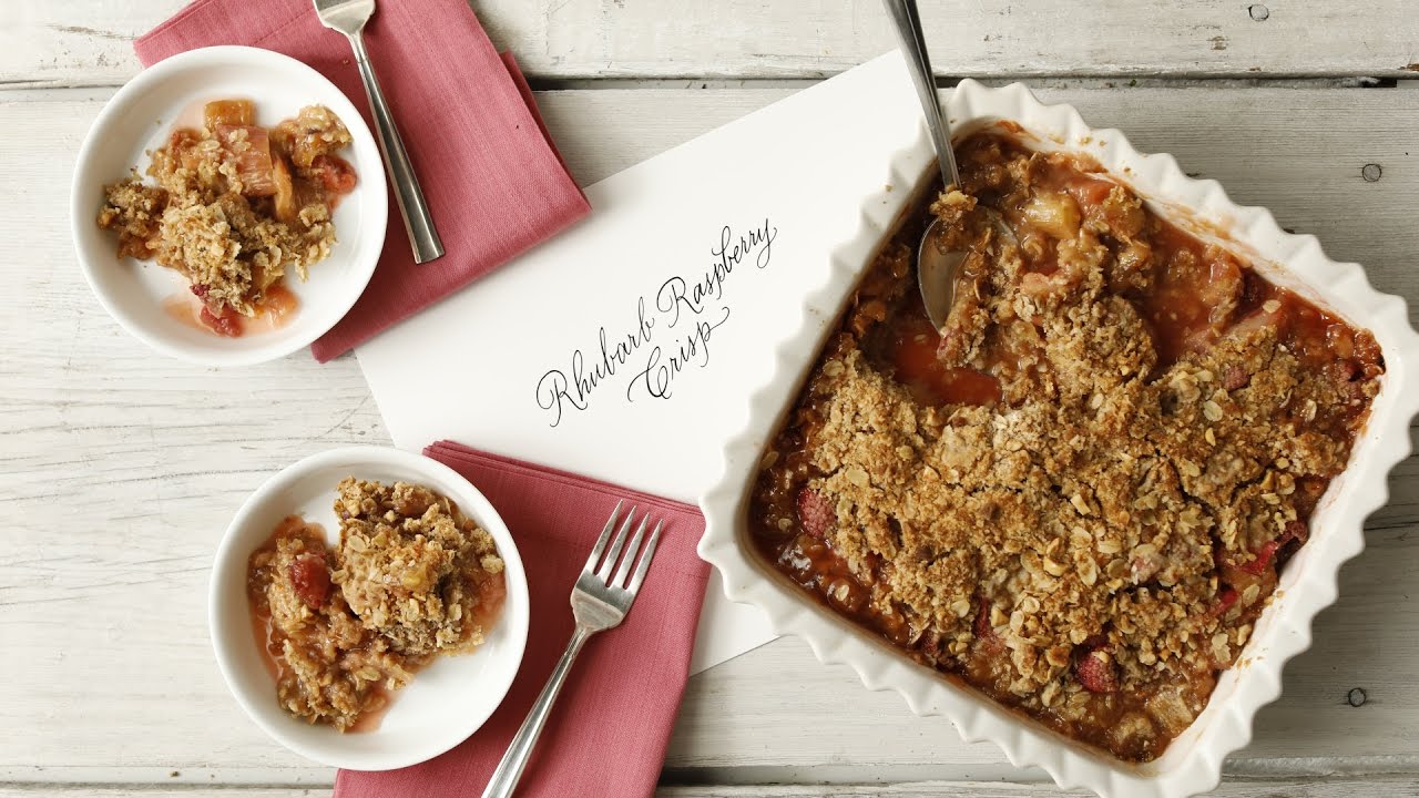 Raspberry Rhubarb Crisp- Martha Stewart