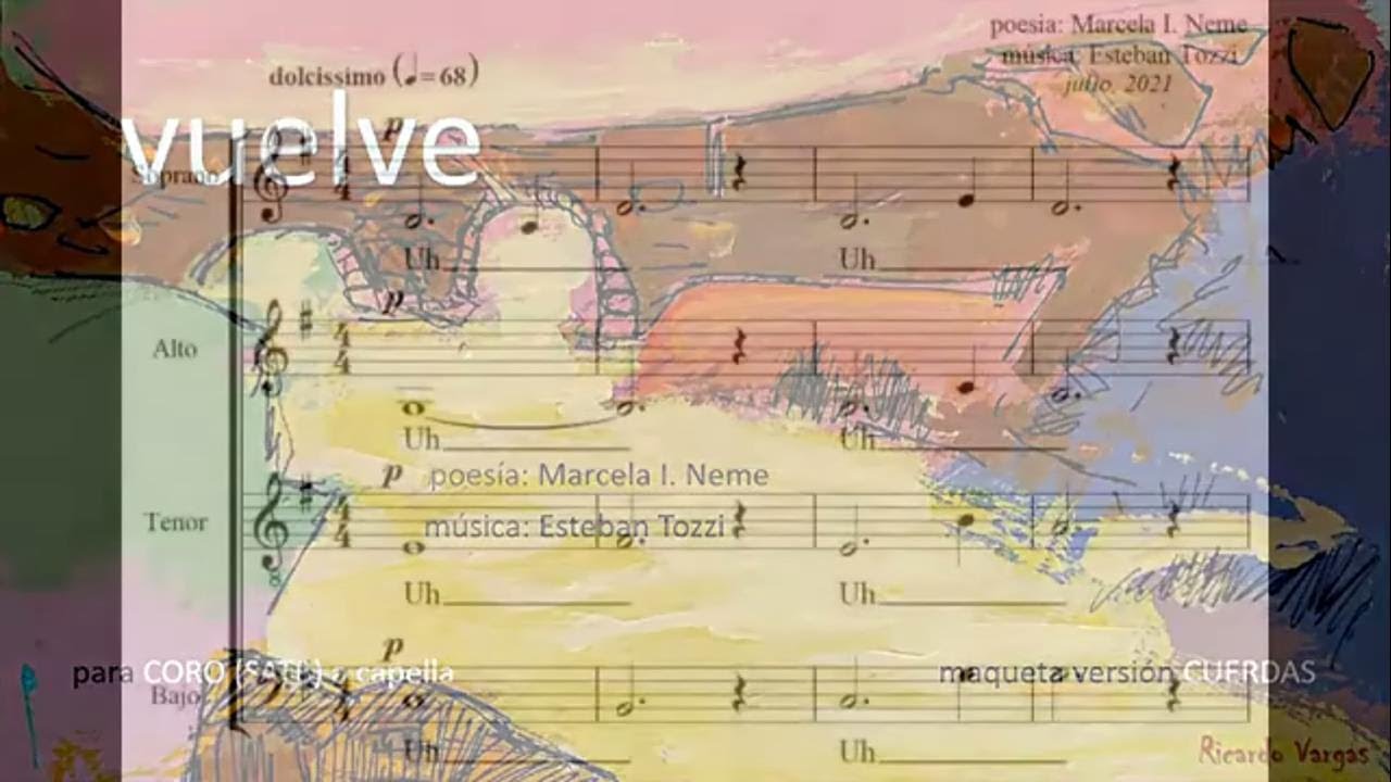 "VUELVE" (Marcela Neme-Esteban Tozzi) para CORO (SATB) a capella