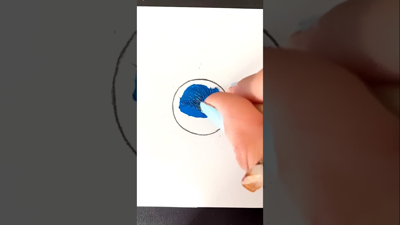 ASMR CIRCLE PAINTING - &Ccedil;EMBER BOYAMA #asmrvideo #diy #craft #trending #satisfying #art