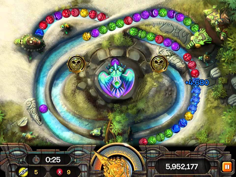 Zuma Blitz Kroakatoa - Sea Turtles Board (12.1 million, Spirit Eagle)