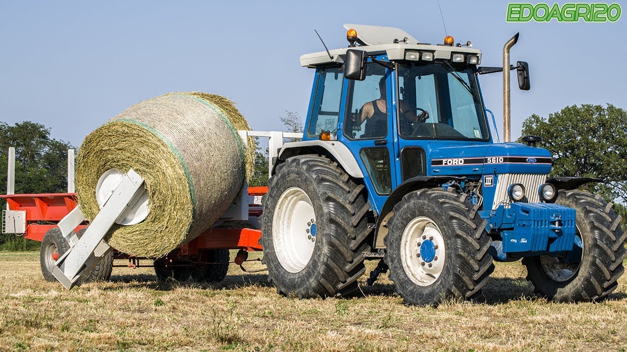 Ford 5610 + Euro Crab | Round Bales Transport | By Edoagri20