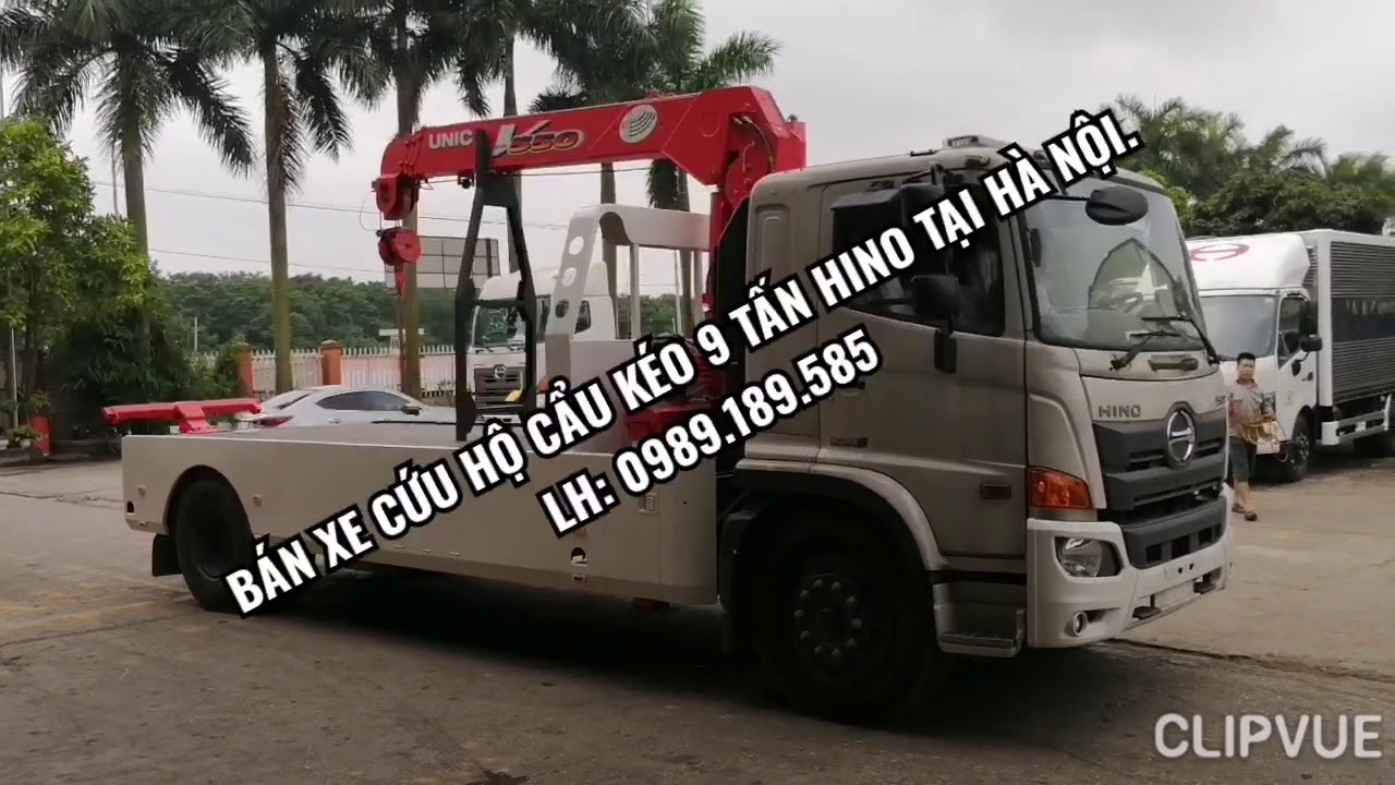 TÌM HIỂU, ĐÁNH GIÁ XE CỨU HỘ CẨU KÉO 9 TẤN HINO +0989189585