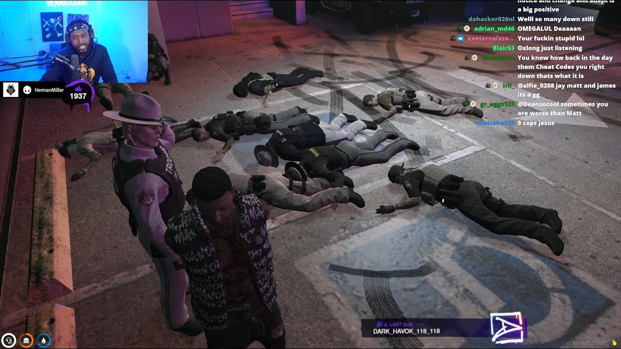 Mandem Shoot Cops To Save Dean (Multi POV) | NoPixel Mandem GTA RP