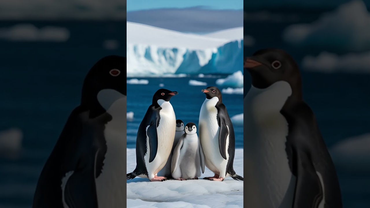 Ad&eacute;lie Penguin Family | Life and Love in the Frozen Antarctic 🐧❄️
