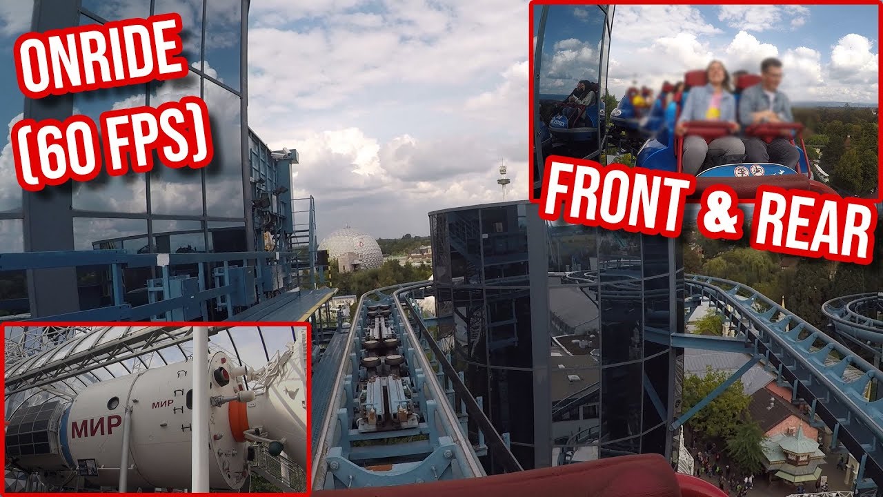 Europa Park - Euro-Mir - Onride (Multi-Cam - Front & Rear POV / 60 fps) & Raumstation Onwalk