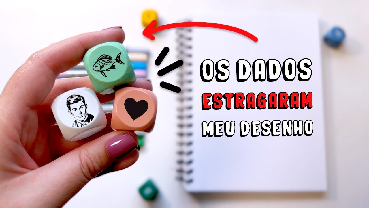 É POSSÍVEL FAZER ARTE com DADOS QUE ESCOLHEM O QUE DESENHO? -ARTE PRA FAZER NO TÉDIO