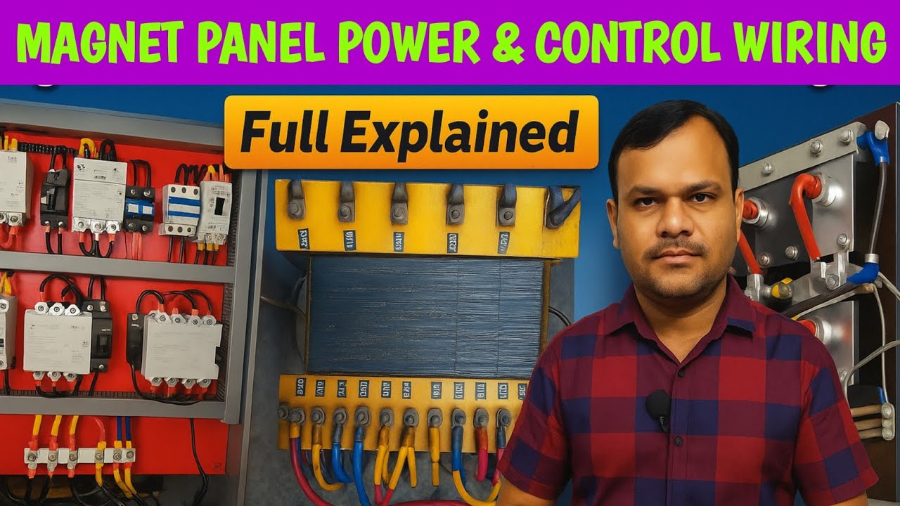 🔥 Magnet Panel Power & Control Wiring Full Explained | Transformer क्यों जल जाता है @TechnicianTapan