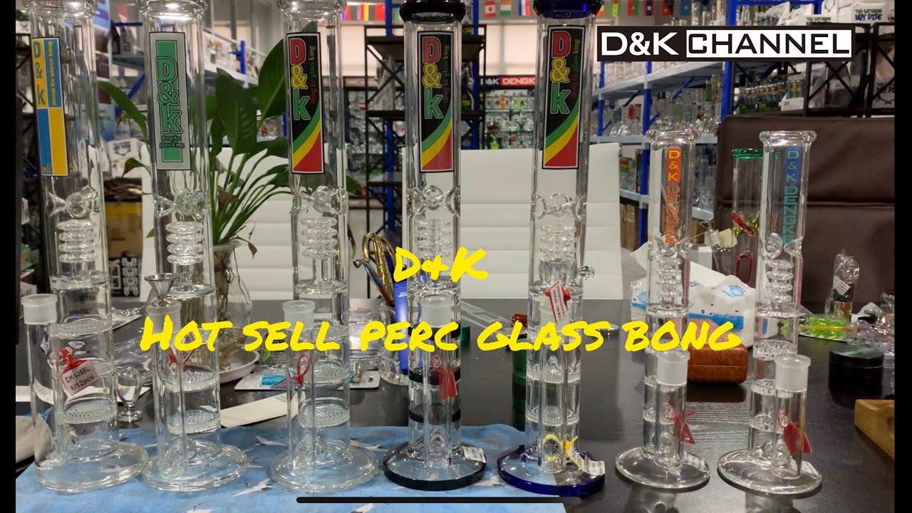 【D&K Dengke】D&K Hot Sell Perc Glass Bong---DK6055