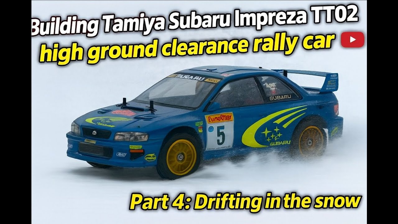 Tamiya Subaru Impreza TT02 high ground clearance - Part 4: Snow drift madness!