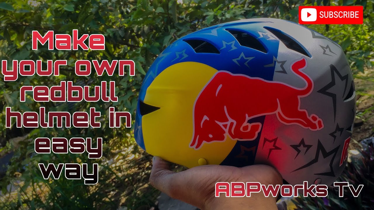 How to make your own red bull helmet/tutorial/ in easy way