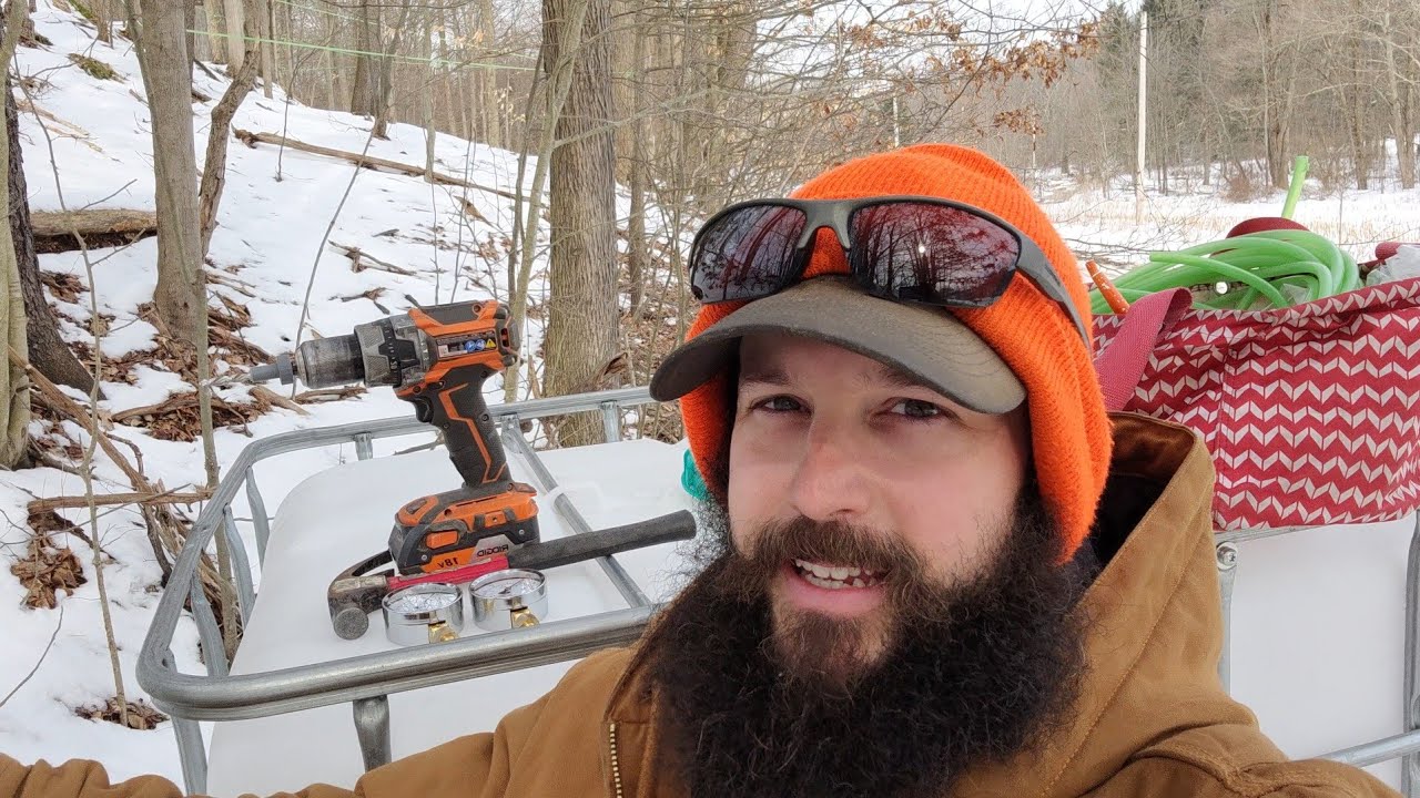 Tapping Maple Trees And Finishing Line Work
